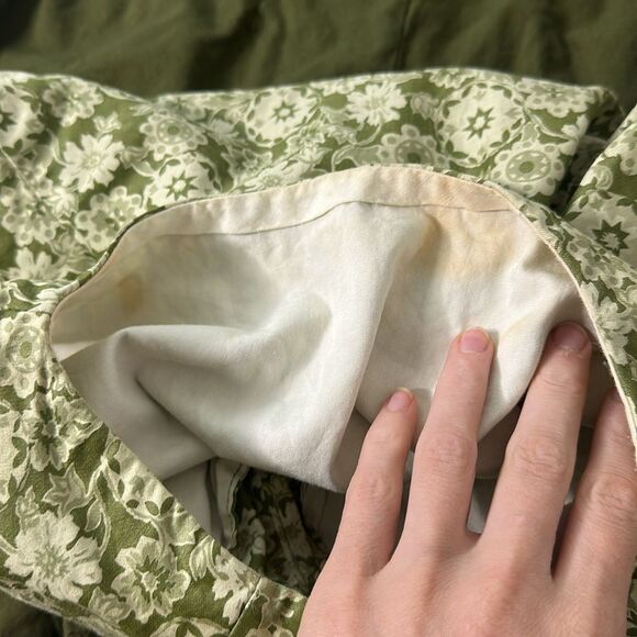 Vintage 50s/60s Floral Peplum And High Rise Short Set - Picture 8 of 10